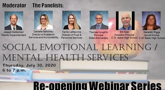 Re-opening Webinar Series: Watch Social Emotional Learning/Mental Health Services