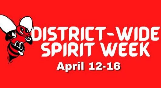 Mark your calendars for the District-Wide Spirit Week on April 12-16